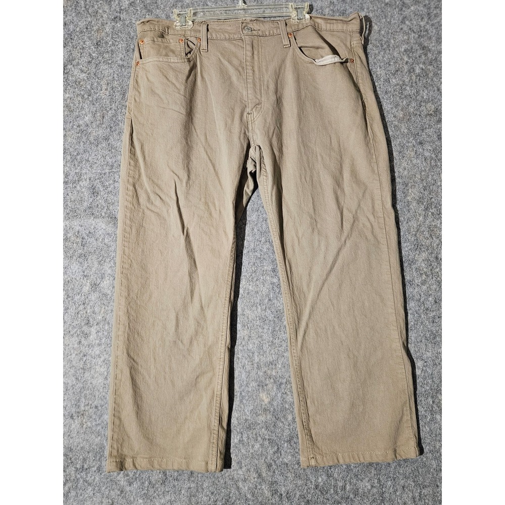 Levi's 559 Mens Jeans Relaxed Fit Straight Leg Khaki Tan Chinos Size 38x30